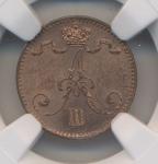 Coins, Finland. Alexander III, 1 penni 1894
