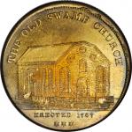 1767 (ca. 1870s) Sages Historical Tokens -- No. 13, The Old Swamp Church. Restrike. Bowers-13. Die S