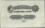 East African Currency Board, a printers archival die proof 100 shillings, ND (1941), black and white