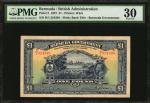 BERMUDA. Bermuda Government. 1 Pound, 1927. P-5. PMG Very Fine 30.