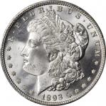 1893 Morgan Silver Dollar. MS-65+ (PCGS).