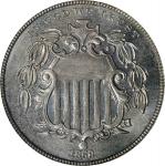 1868 Shield Nickel. MS-64 (NGC).