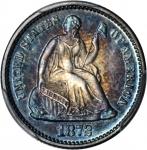 1872 Liberty Seated Half Dime. Proof-64 (PCGS).