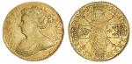 Great Britain. Anne (1702-1714). Post Union. Guinea, 1712. Third draped bust left, rev. Crowned cruc