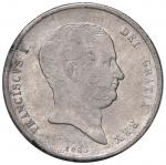 Italian coins;NAPOLI Francesco I (1825-1830) Piastra 1825 - Magliocca 467 AG (g 27.49) Piccola screp
