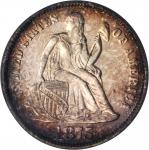 1875 Liberty Seated Dime. Proof-65 Cameo (PCGS).