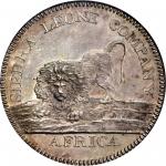 SIERRA LEONE. Silver 100 Cents (Dollar), 1791. NGC PROOF-62.