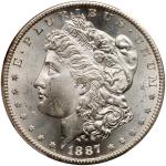 1887-S Morgan Dollar. PCGS MS64