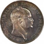 GERMANY. Hohenzollern (Prussia). Gulden, 1852-A. Berlin Mint. Friedrich Wilhelm IV. PCGS MS-64.