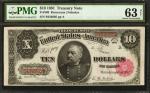 Fr. 369. 1891 $10 Treasury Note. PMG Choice Uncirculated 63 Net. Previously Mounted.