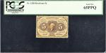 Fr. 1228. 5 Cents. First Issue. PCGS Currency Gem New 65 PPQ.