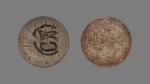 1883年墨西哥花边八瑞尔银币“C四月”墨印