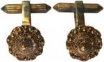 Cufflinks: A pair of gold cufflinks classical design.(1 Pair)