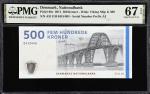 DENMARK. Danmarks Nationalbank. 500 Kroner, 2011. P-68c. PMG Superb Gem Uncirculated 67 EPQ.