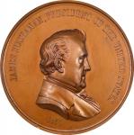 1857 James Buchanan Indian Peace Medal. Bronze. First Size. Julian IP-36, Prucha-Unlisted. "Second R