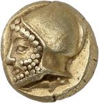 GRÈCE ANTIQUE - GREEKIonie, Phocée. Hecté d’électrum (sixième de statère) ND (521-478 av. J.-C.), Ph