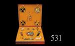 内蒙古少数民族手工艺精品一组，带原盒Inner Mongolia hand-crafted ethnic artifacts, orig box