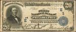 Philadelphia, Pennsylvania. $20 1902 Date Back. Fr. 642. The First NB. Charter #1. Choice Fine.