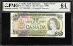 CANADA. Bank of Canada. 20 Dollars, 1969. BC-50aA. Replacement. PMG Choice Uncirculated 64.