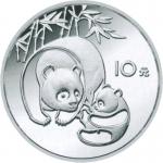 1984年熊猫纪念银币27克 完未流通