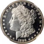 1889 Morgan Silver Dollar. Proof-66 Cameo (NGC).