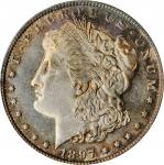 1897 Morgan Silver Dollar. MS-62 DPL (NGC). OH.