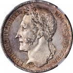 BELGIUM. 5 Francs, 1832. NGC MS-64.