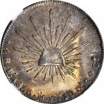 MEXICO. 4 Reales, 1850-Pi MC. San Luis Potosi Mint. NGC AU-55.