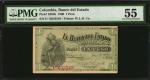COLOMBIA. Banco del Estado. 1 Peso, 1900. P-S504b. PMG About Uncirculated 55.