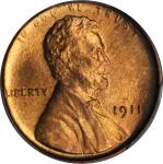 1911 Lincoln Cent. MS-66+ RD (PCGS).