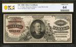 Fr. 314. 1886 $20 Silver Certificate. PCGS Banknote Choice Uncirculated 64.