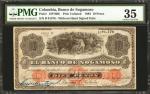 COLOMBIA. Banco de Sogamoso. 10 Pesos. August 13, 1882. P-Unlisted. PMG Choice Very Fine 35.