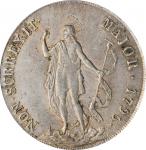ITALY. Genoa. 8 Lire, 1796. Biennial Doges. PCGS AU-58 Gold Shield.