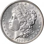 1903-S Morgan Silver Dollar. AU-55 (PCGS).