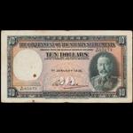 STRAITS SETTLEMENTS. Government of the Straits Settlements. $10, 1.1.1935. P-18b.