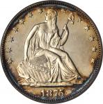 1875 Liberty Seated Half Dollar. Proof-66 (PCGS).