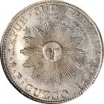 PERU. South Peru (Republic of). 8 Reales, 1838-CUZCO MS. Cuzco Mint. NGC MS-61.