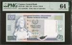 CYPRUS. Central Bank of Cyprus. 20 Pounds, 2004. P-63c. PMG Choice Uncirculated 64.