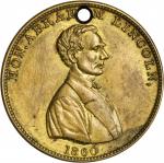 1860 Abraham Lincoln. DeWitt-AL 1860-41. Brass. 27.7 mm. Choice Extremely Fine.