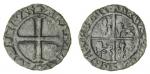 Anglo-Gallic, Henry IV-VI, "Black money", Denier, 1.07g, cross in inner circle, lis and lions in alt
