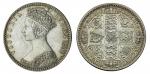 Victoria (1837-1901), Godless Florin, 1849, Gothic bust left, W.W. after date, rev. four crowned cru