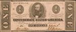 Lot of (3) Confederate Currency Notes. T-52, T-53, & T-55. 1862 $10, $5, & $1. Choice Very Fine to E