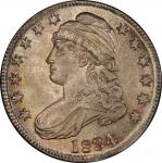 1834 Capped Bust Half Dollar. Overton-106. Rarity-1. Large Date, Small Letters. Mint State-67 (PCGS)