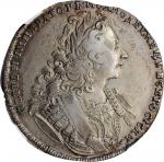 RUSSIA. Ruble, 1729. Kadashevsky (Moscow) Mint. Peter II. NGC EF-40.