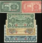 1922-25年华威银行纸币一组5枚，包括1角、2角及5元，天津地名，1元及10元，昌黎地名，AU至UNC品相。The Sino-Scandinavian Bank, group of 5 notes