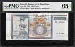 BURUNDI. Banque de la Republique. 1000 Francs, 2000. P-39c. PMG Gem Uncirculated 65 EPQ.