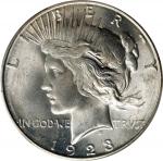 1923-S Peace Silver Dollar. MS-64+ (PCGS).