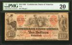 T-22. Confederate Currency. 1861 $10. PMG Very Fine 20.