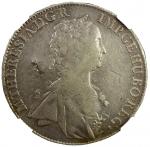 CHOPMARKED COINS: AUSTRIA: Maria Theresa, 1740-1780, AR thaler, 1754, KM-1816, Dav-1121 (misidentifi