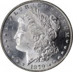 1879-S Morgan Silver Dollar. Reverse of 1878. Top 100 Variety. MS-64 (PCGS). CAC.